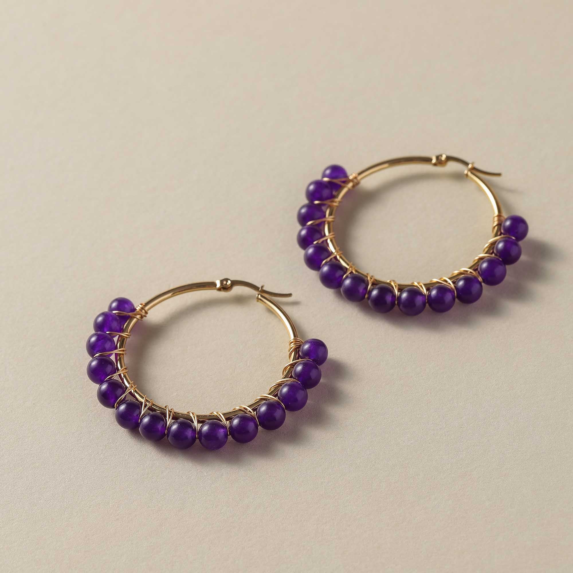 Northern Moonlight – Amethyst Energy Earrings