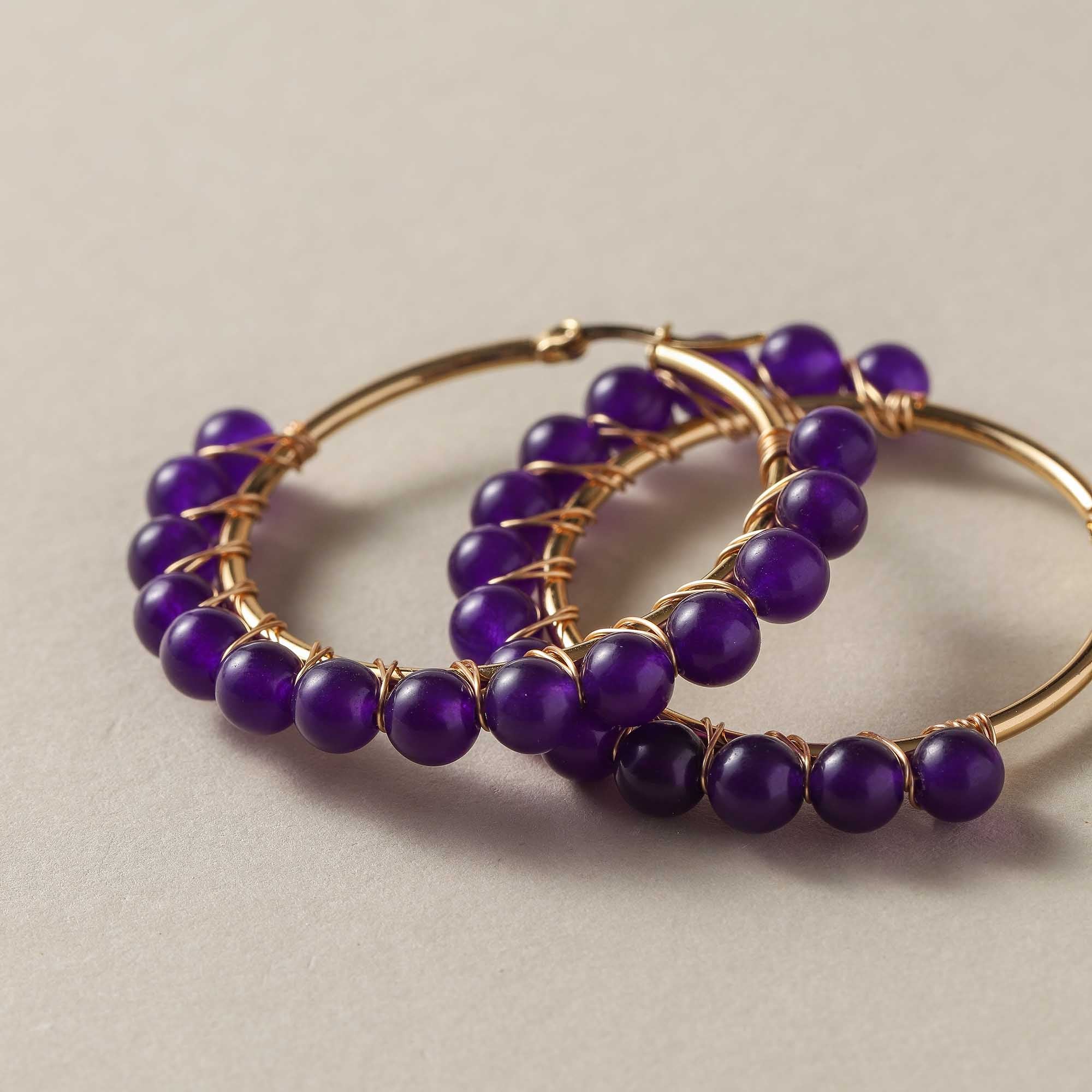 Northern Moonlight – Amethyst Energy Earrings