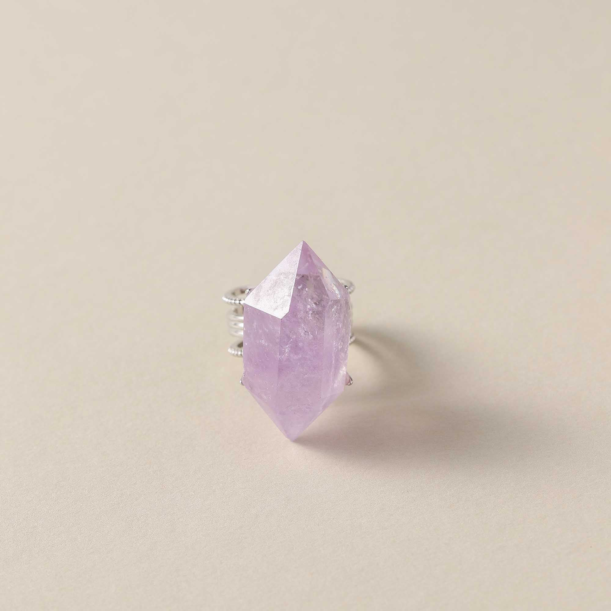 Twilight Horizon – Amethyst Point Ring