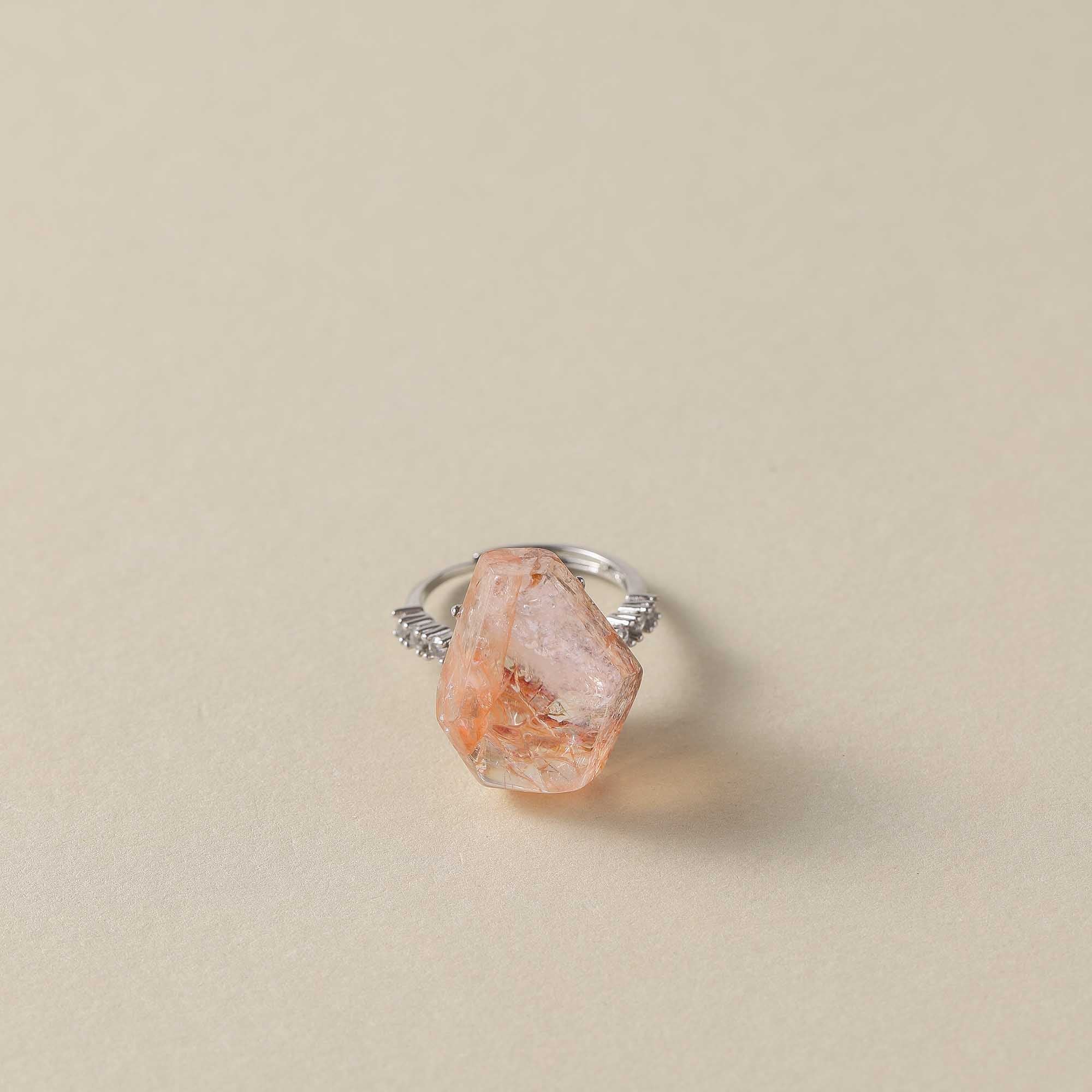 Dawn's Source – Gel Flower Super Seven Ring