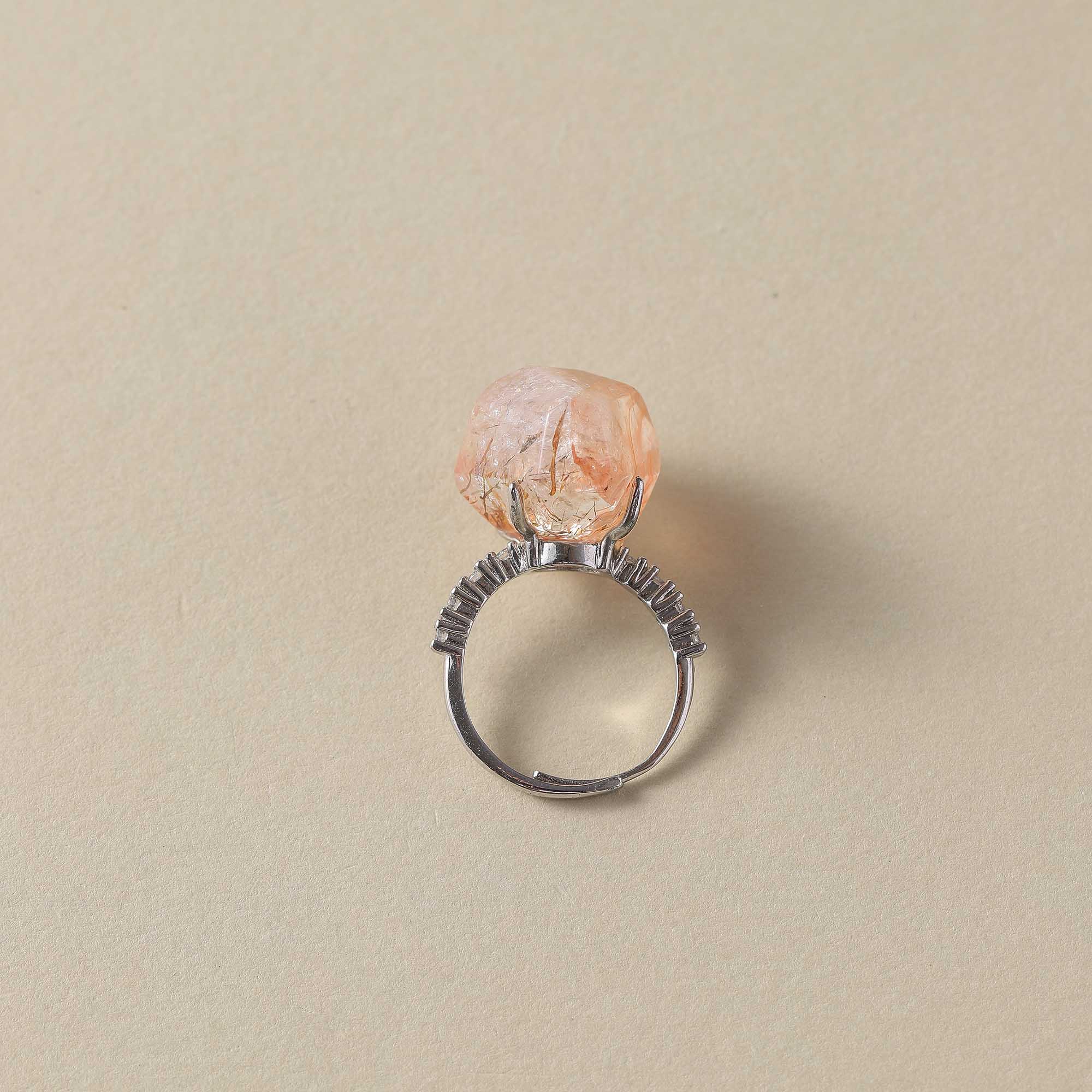 Dawn's Source – Gel Flower Super Seven Ring