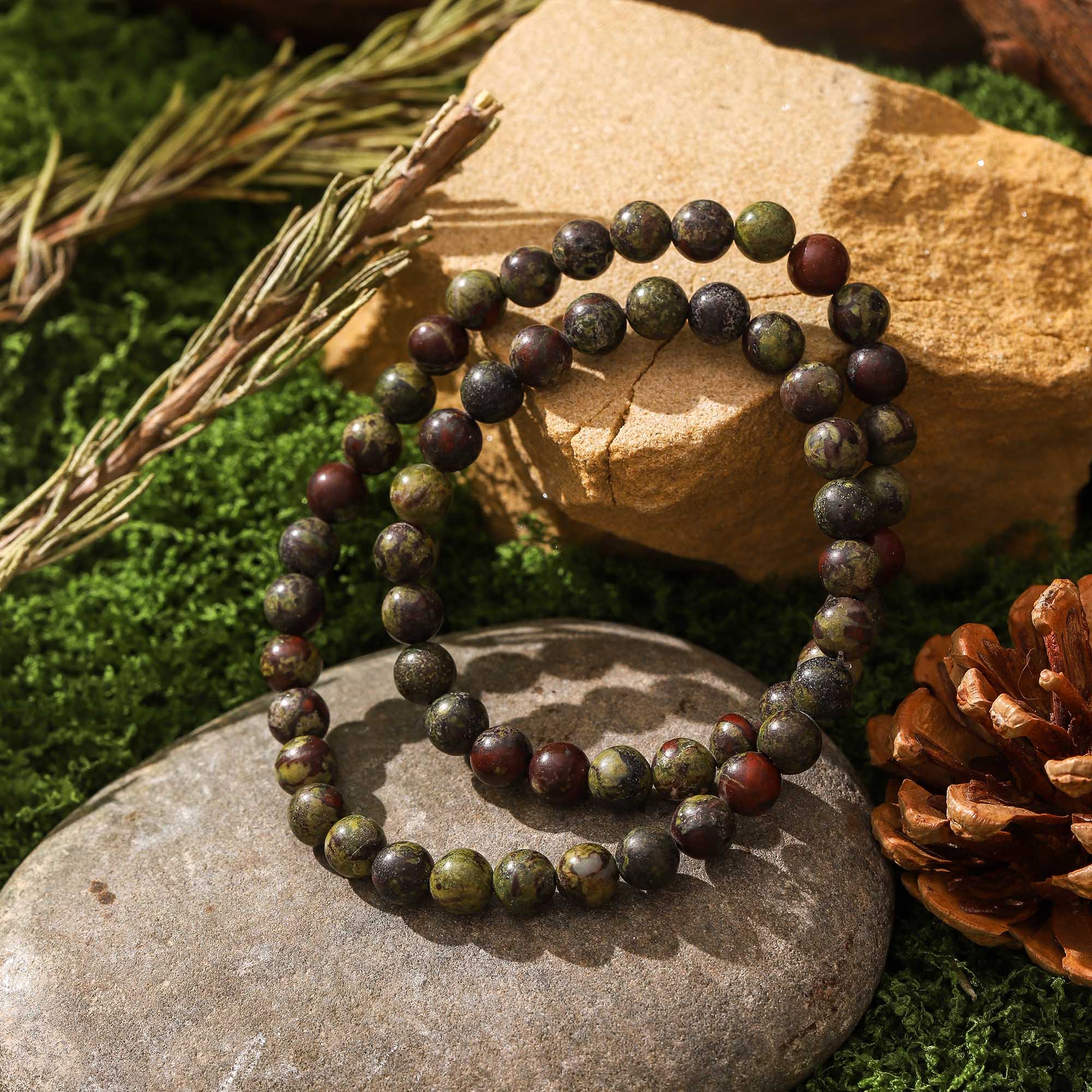 The Guardian Circle – Dragon Blood Stone Multi-Wrap Bracelet
