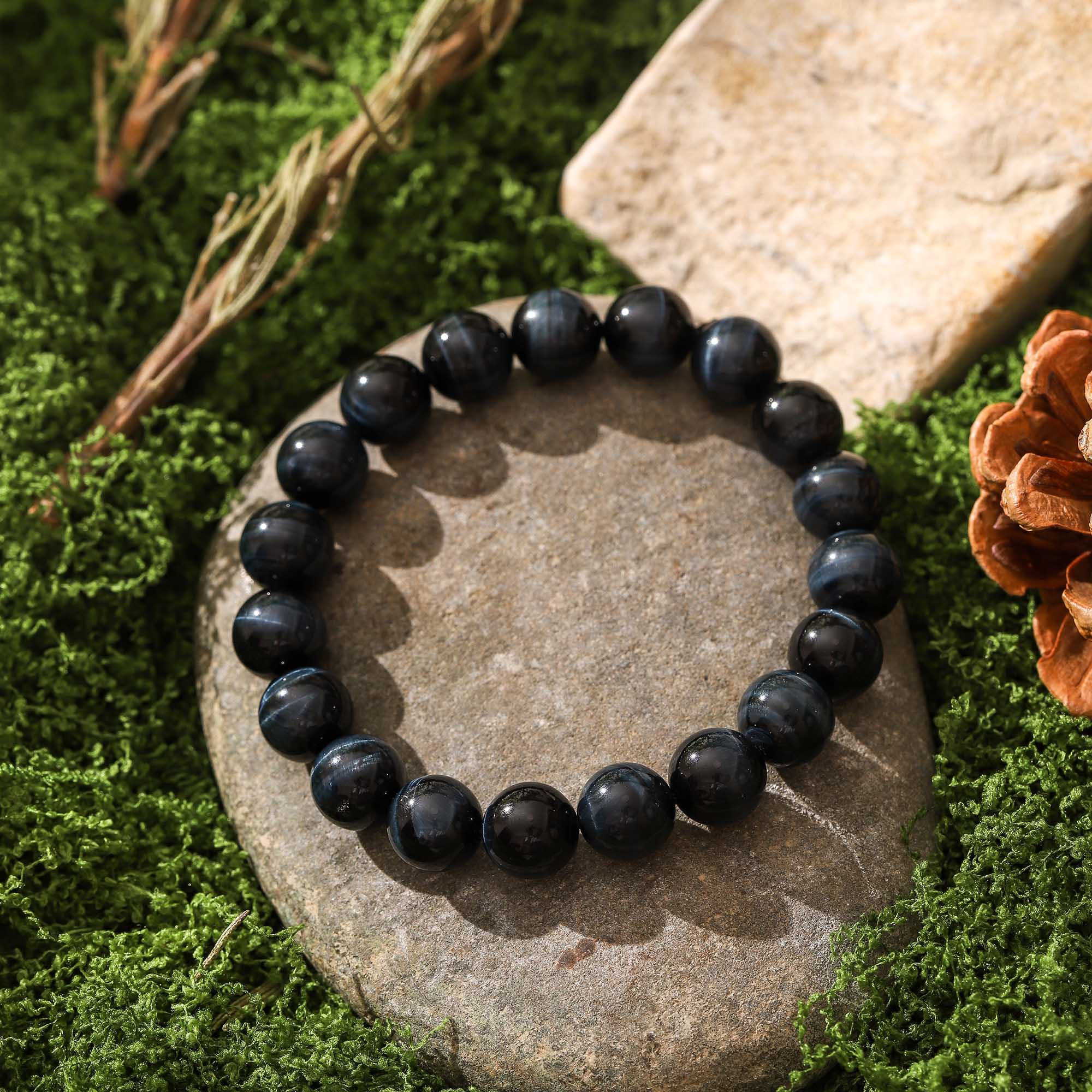 Celestial Tide – Blue Tiger’s Eye Bracelet