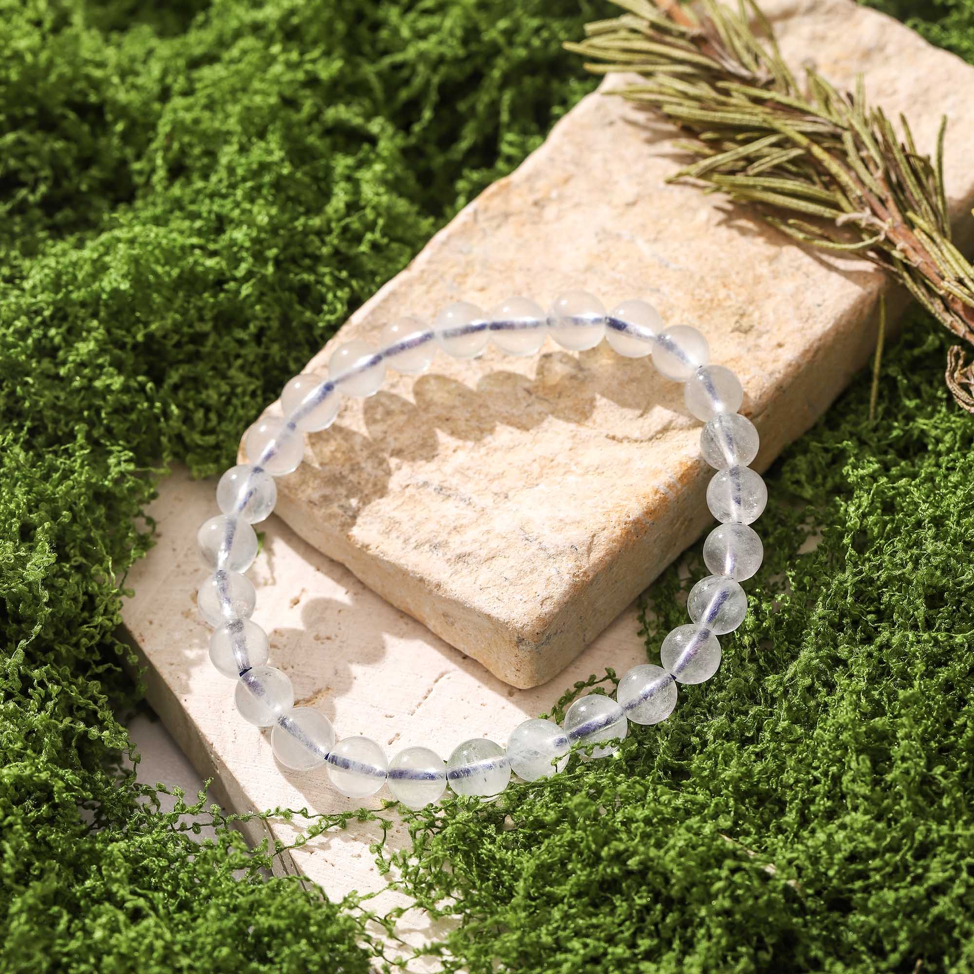 Silent Grace – Clear Quartz Bracelet