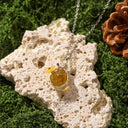 Golden Dawn – Natural Citrine Floral Necklace