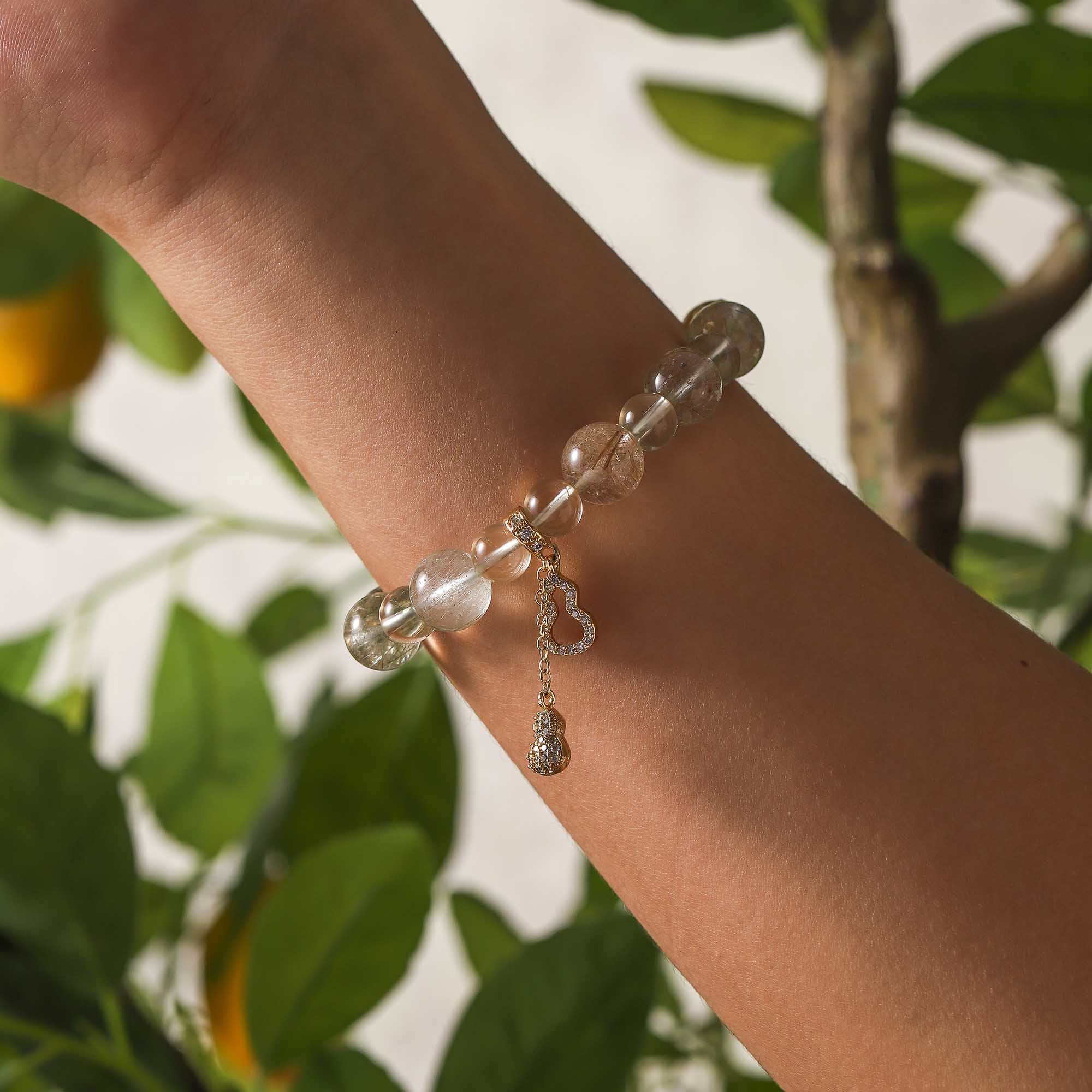 Light Guardian – Rutilated & Clear Quartz Bracelet
