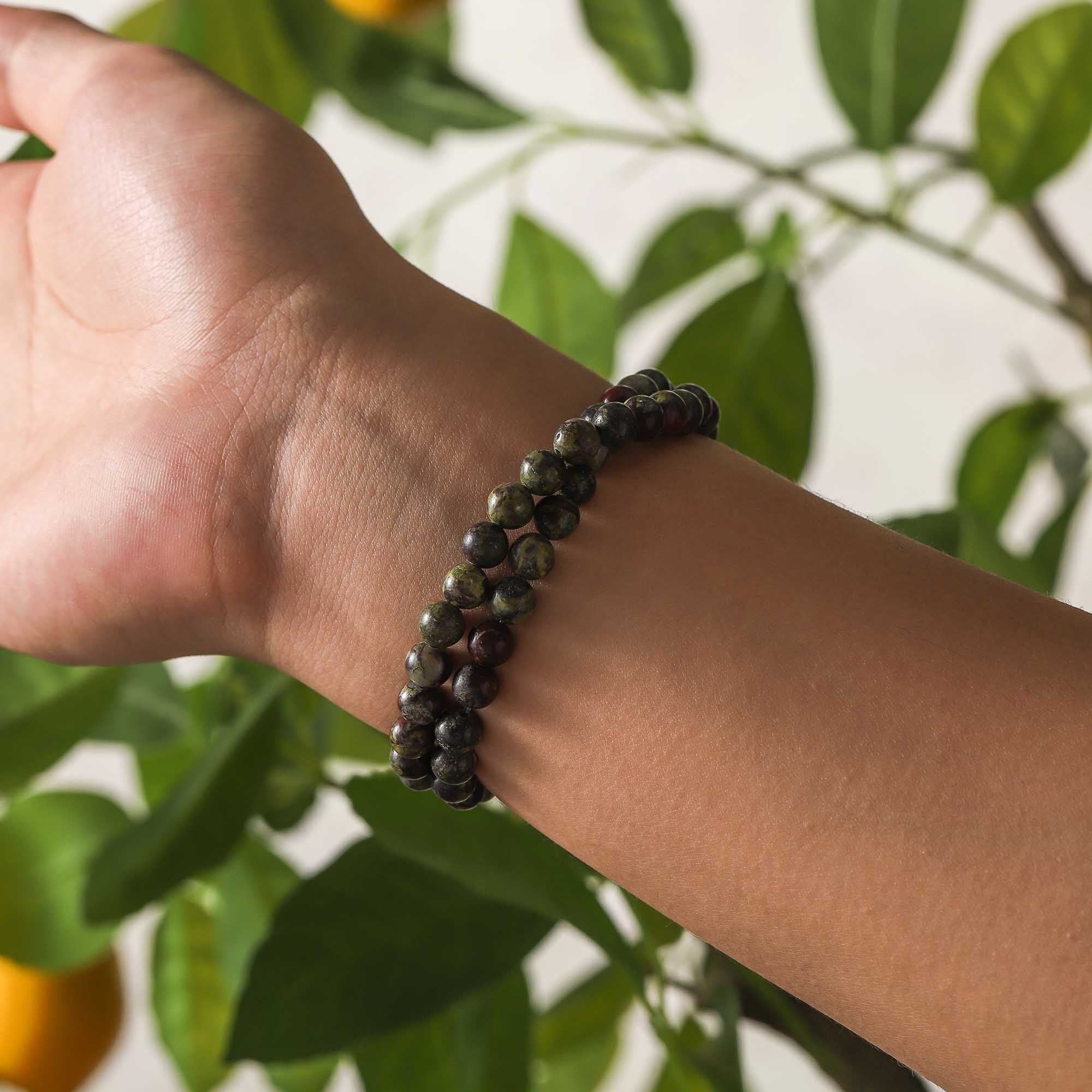 The Guardian Circle – Dragon Blood Stone Multi-Wrap Bracelet