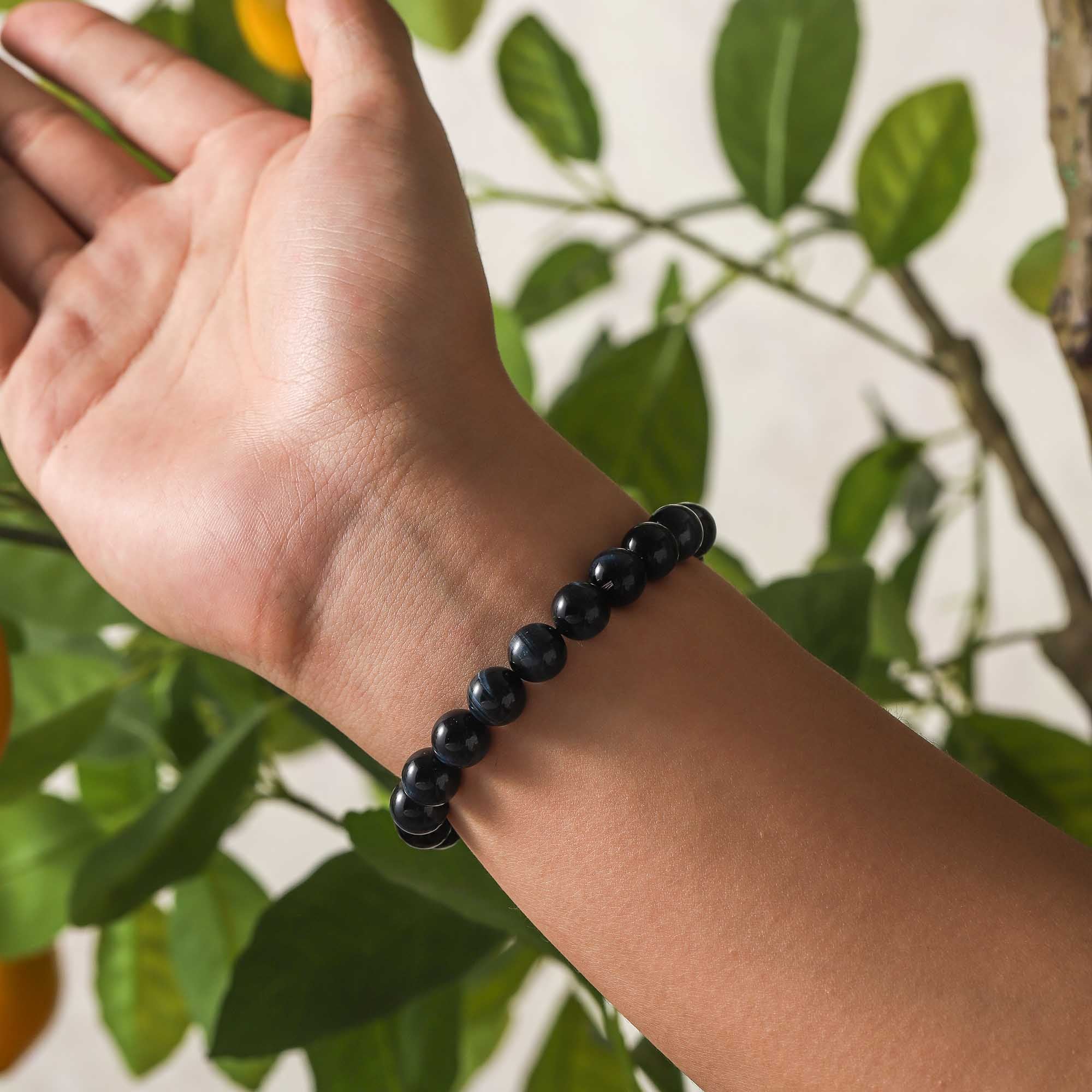 Celestial Tide – Blue Tiger’s Eye Bracelet