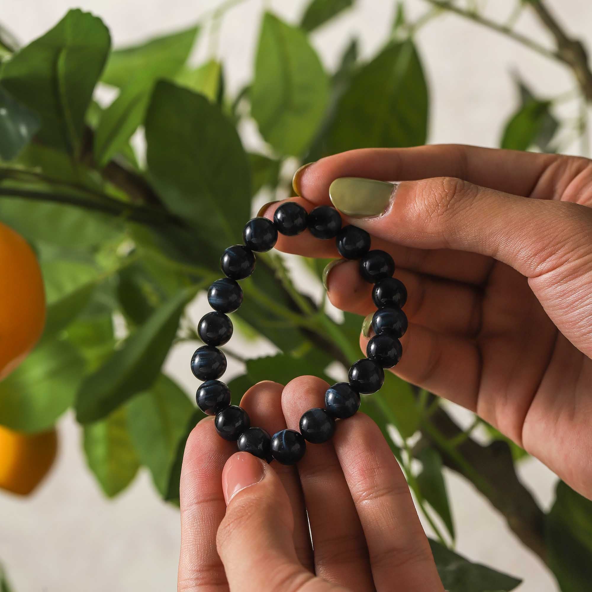 Celestial Tide – Blue Tiger’s Eye Bracelet