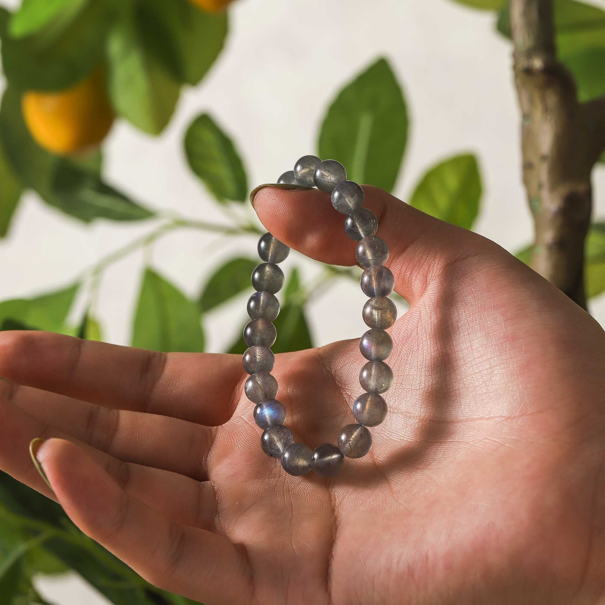 Twilight Shadow – Grey Moonstone Bracelet