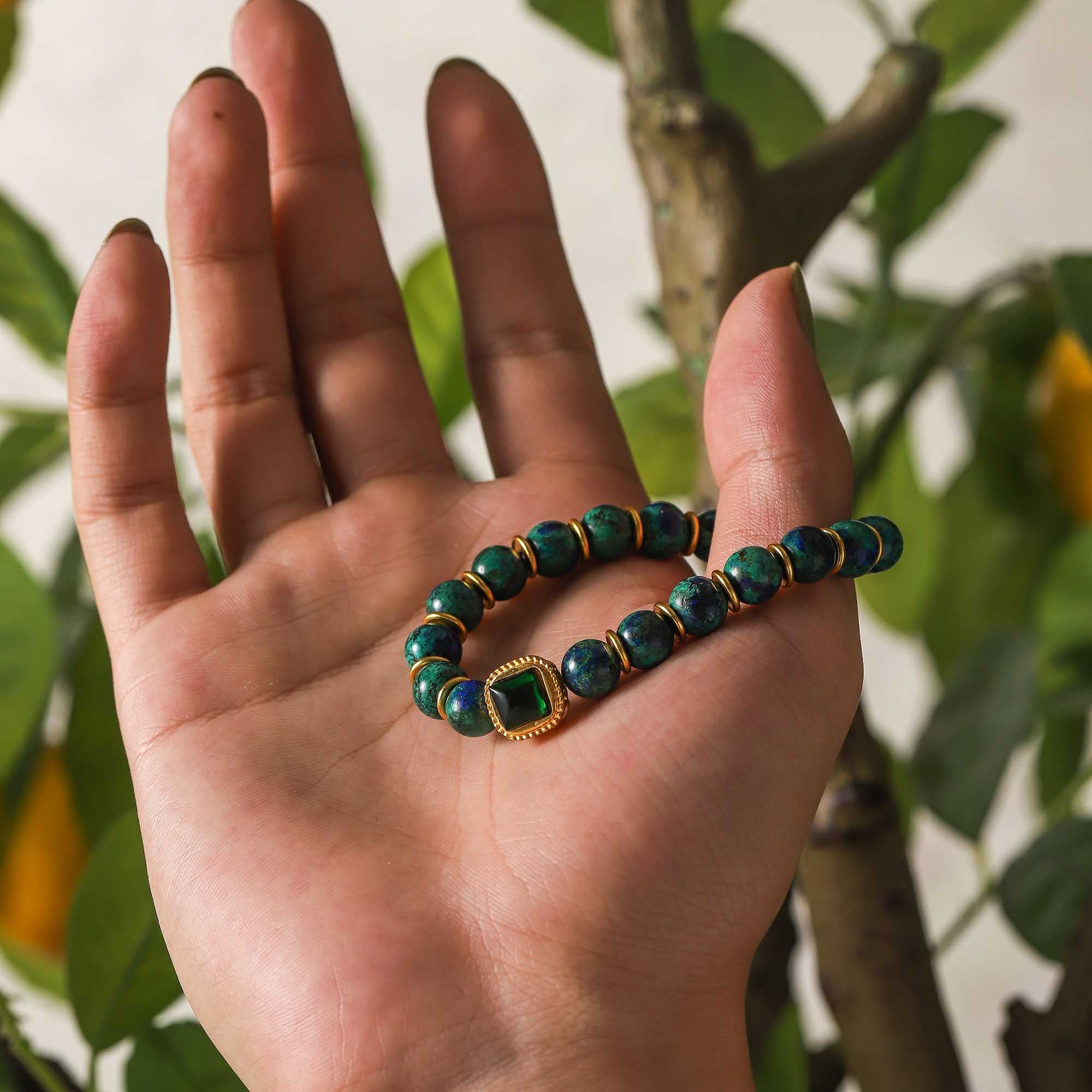 Celestial Horizon – Malachite Bracelet