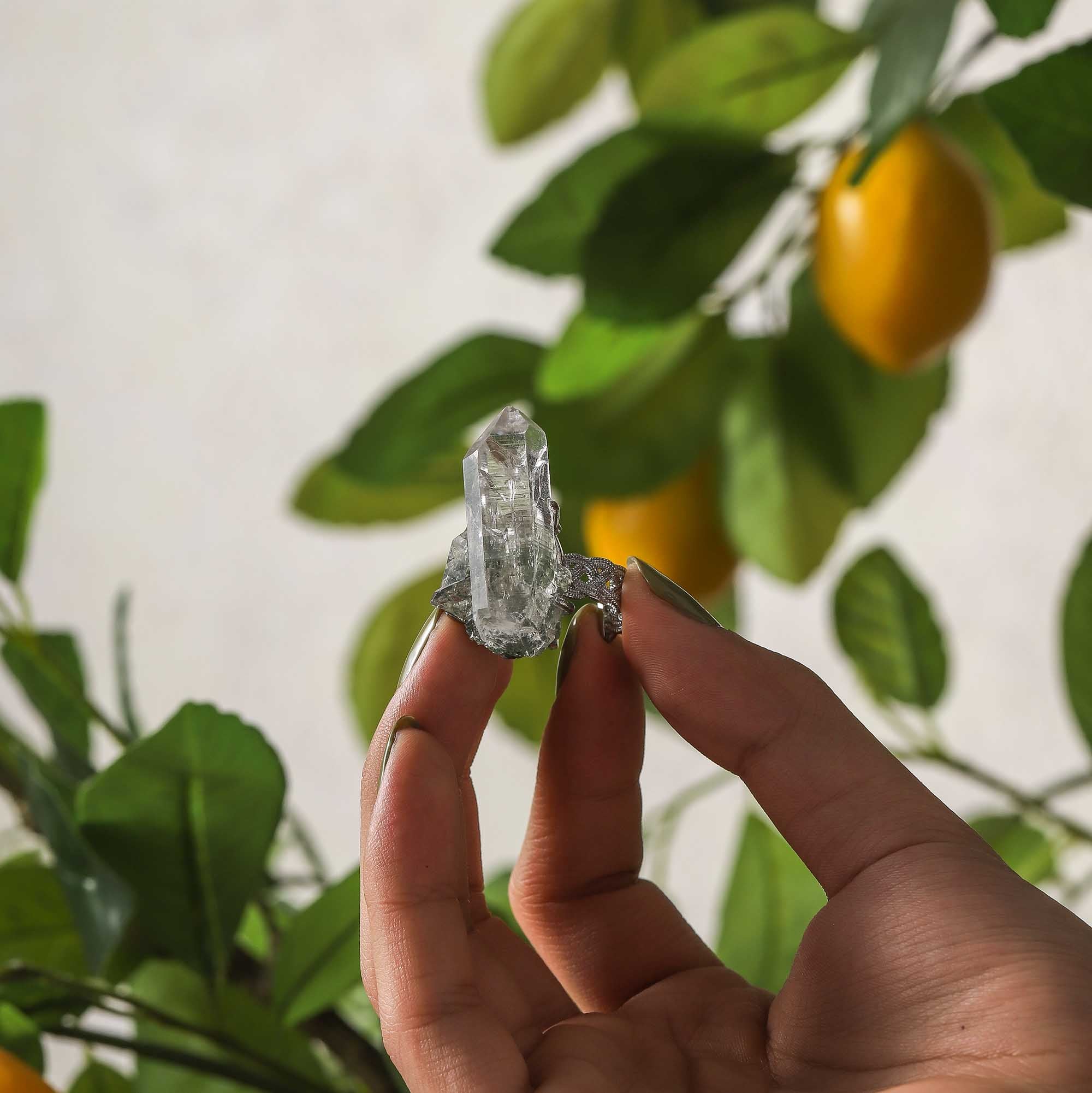 Crystal Peak – Pakistani Himalayan Quartz Ring