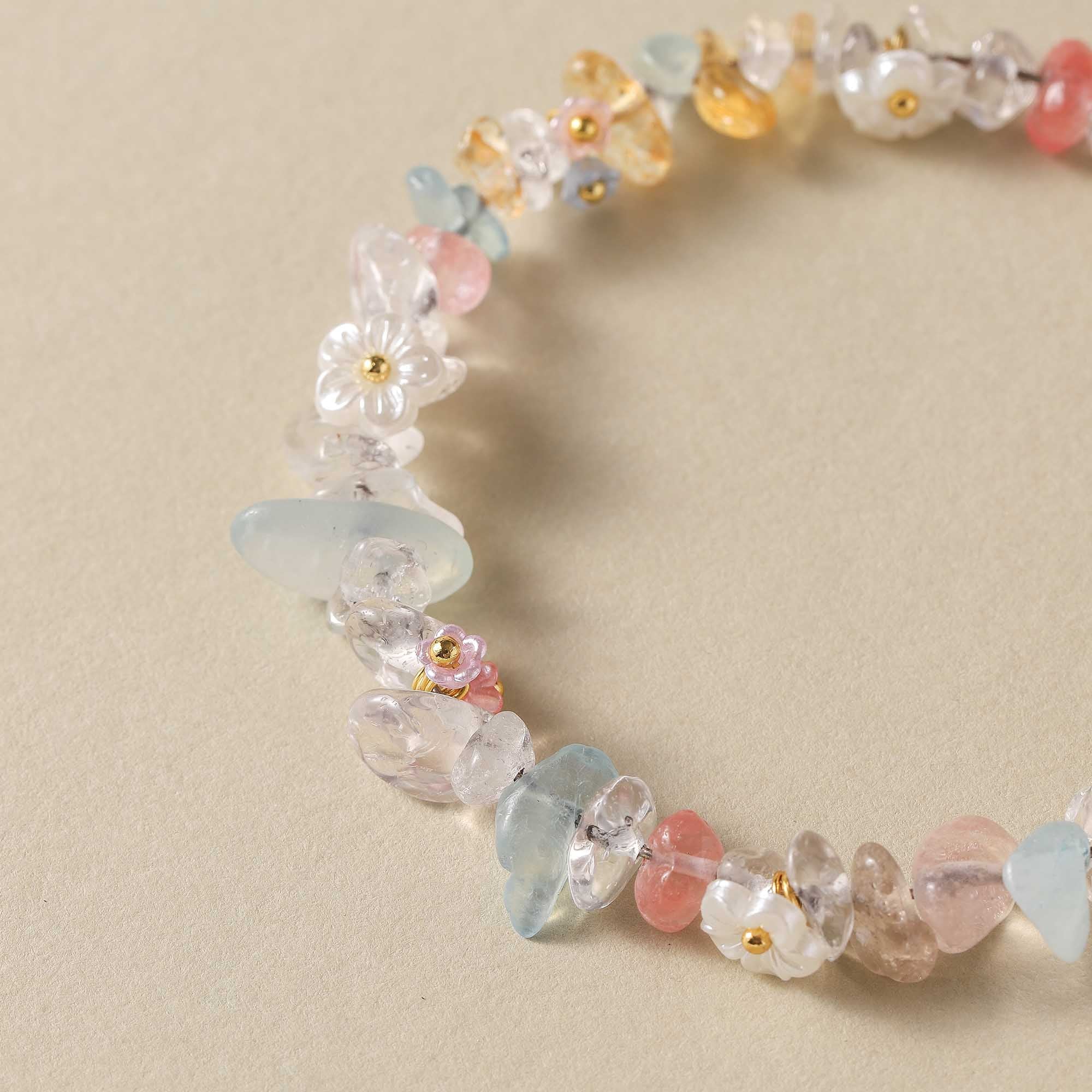 Spirit Radiance – Shamanic Energy Crystal Chip Bracelet