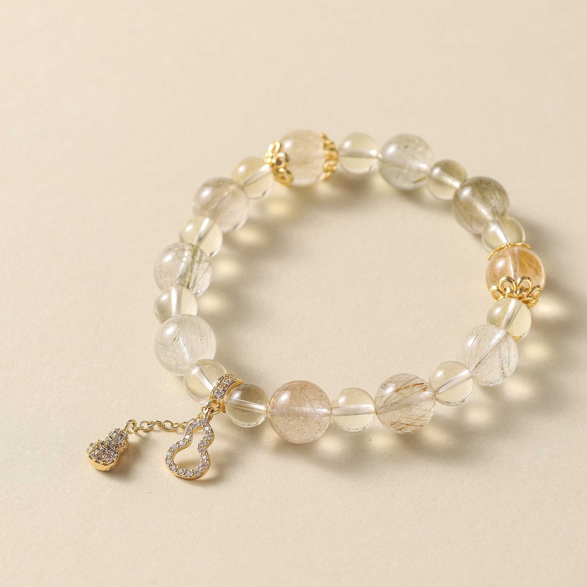 Light Guardian – Rutilated & Clear Quartz Bracelet