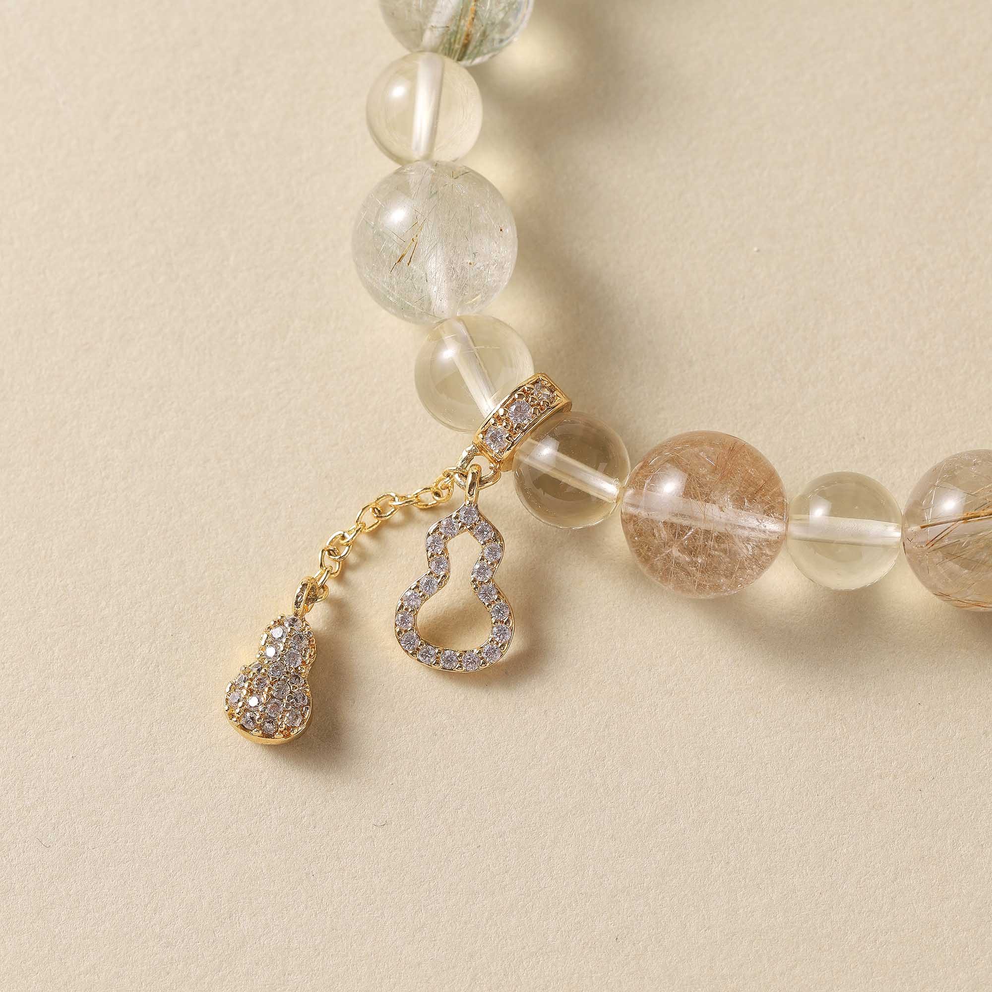 Light Guardian – Rutilated & Clear Quartz Bracelet