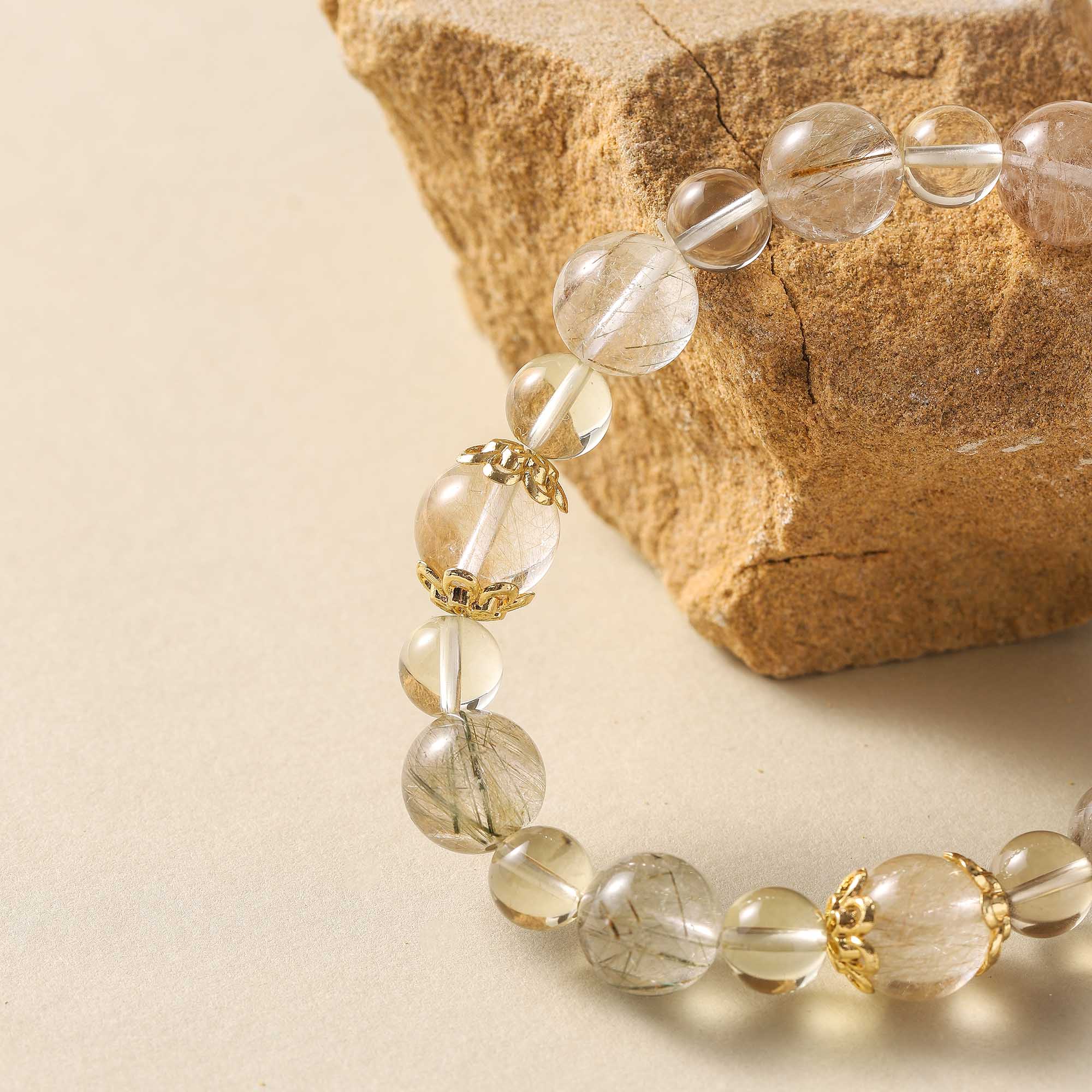 Light Guardian – Rutilated & Clear Quartz Bracelet