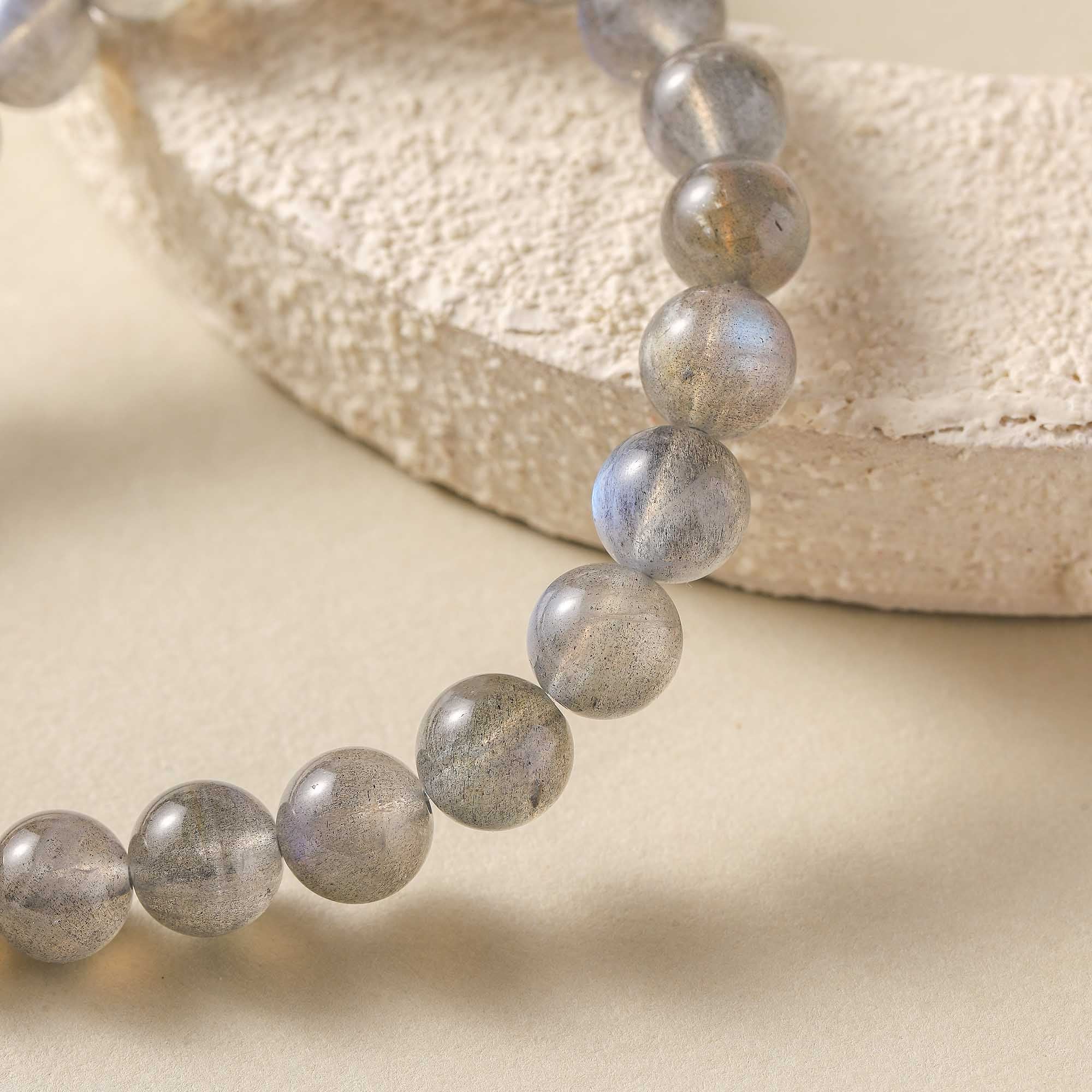 Twilight Shadow – Grey Moonstone Bracelet