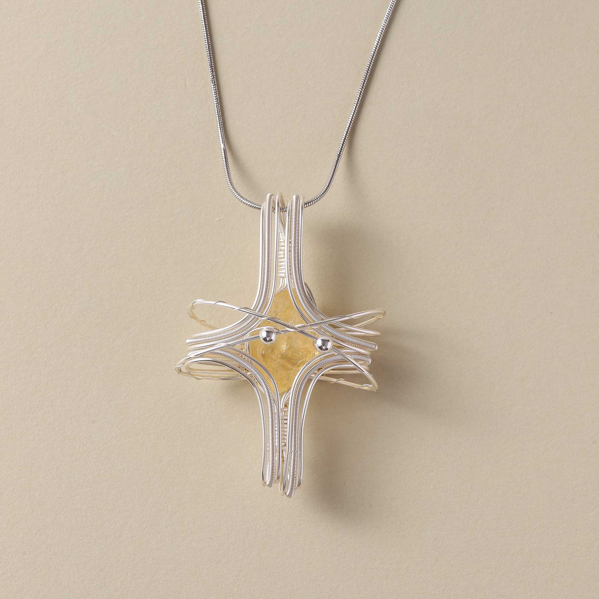 Radiance of Abundance – Citrine Planet Necklace