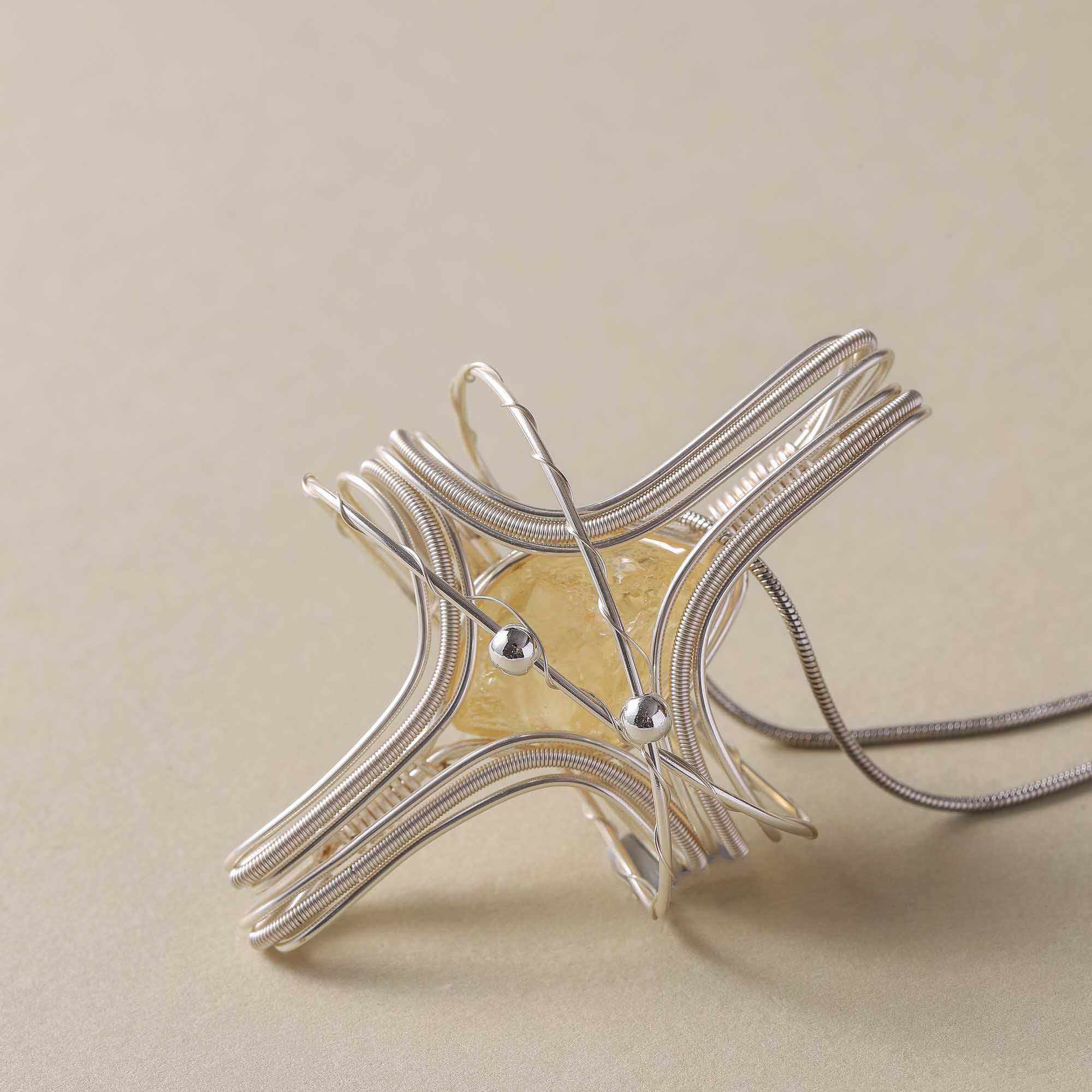 Radiance of Abundance – Citrine Planet Necklace