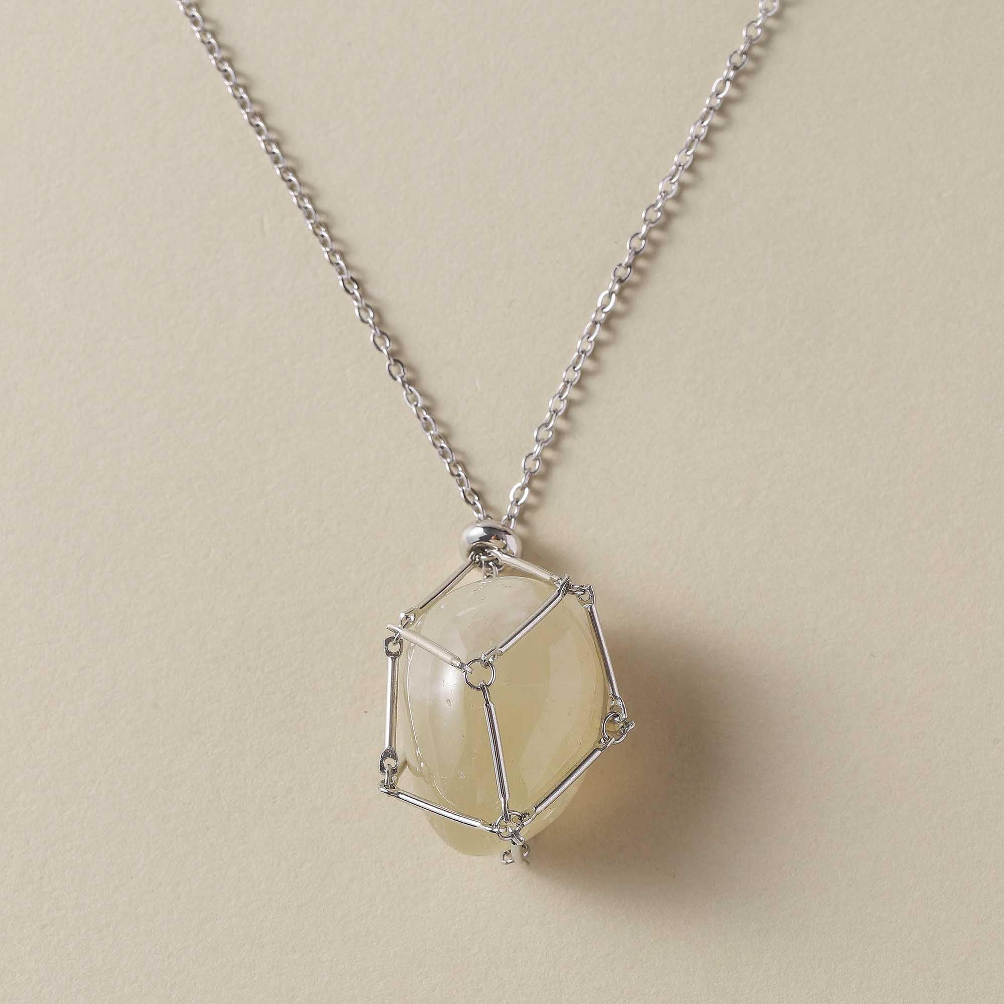 Solar Flare – Citrine Wire Art Pendant