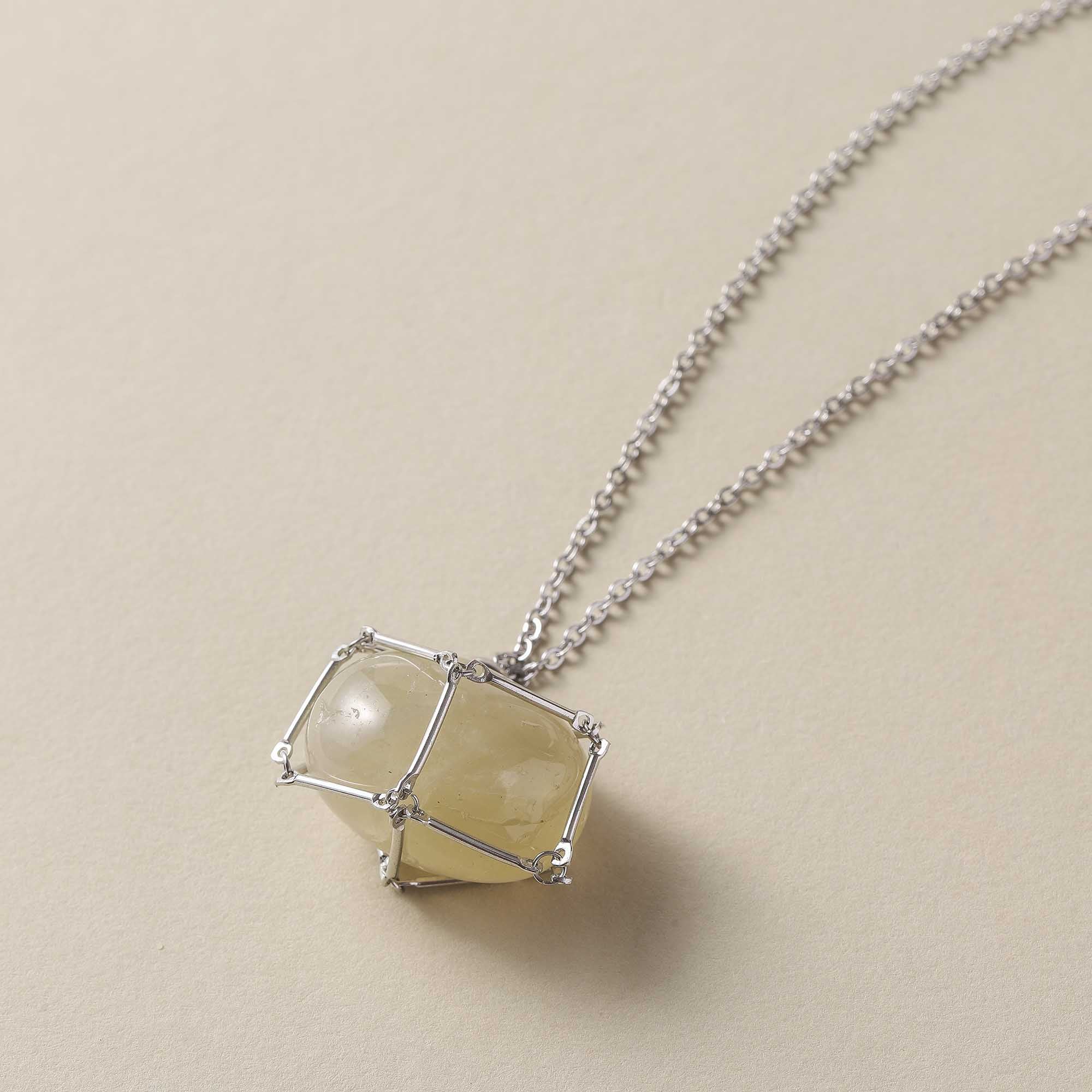 Solar Flare – Citrine Wire Art Pendant